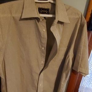 Mens short sleeve button down shirt